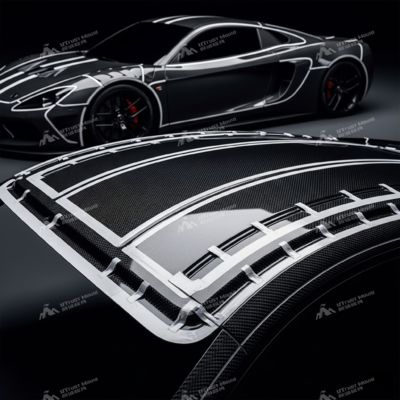 High-Performance Sports Car Carbon Fiber Roof Molds - Streamlined Uni-body Forming & Structural Reinforcement
