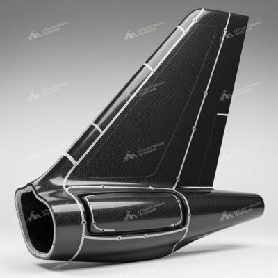 High Torsional Stiffness Aerodynamic Precision Replication UTrust Mould's Carbon Fiber Molds For Aircraft Tail Assembly