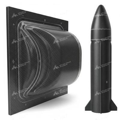 UTrust Mould | Missile/Rocket Fairing Carbon Fiber Molds - Streamlined High-Precision External Shaping