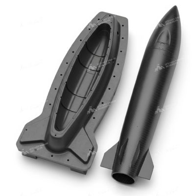 UTrust Mould | Missile/Rocket Fairing Carbon Fiber Molds - Streamlined High-Precision External Shaping